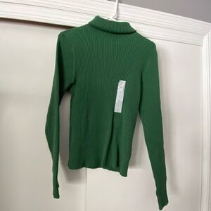 Old Navy Emerald Ribbed Turtleneck Sweater